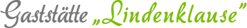 Logo der Gaststätte Lindenklause